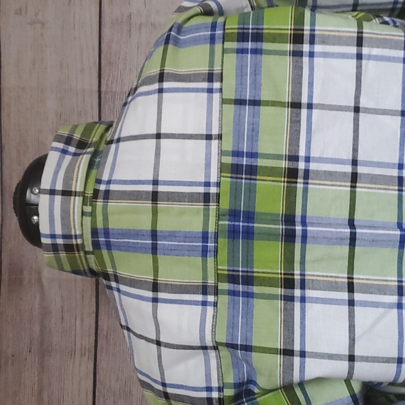 Vintage Y2K Wrangler Shirt Womens Small Boys XL 20X Plaid Long Sleeve Rodeo - Picture 10 of 10